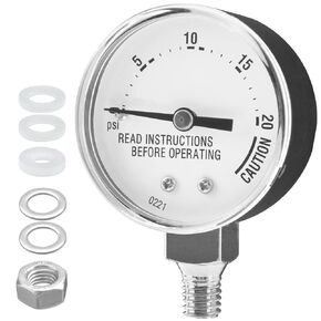 Pressure Cooker Gauge Replacement, for Presto Steam Gauge Parts 85772 82237 82121, Fit Models 175107 01755 0175510 178001 178005, Shock-Resistant & Accurate Measurement