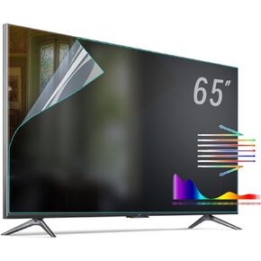 Anti Glare Film for TV 65 Inch,Anti Glare TV Screen Film 65 Inch Outdoor Blue Light Anti Scratch Film TV Glare Shield for 65 inch