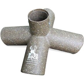 Boss Buck Protein 4 Way Gravity Head, Hunting Durable Gravity Feed Delivery System with 4 Feeding Tubes for 4 Legged Game Feeder