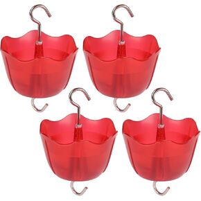 Ant Moat for Hummingbird Feeders 4 Pack,5 oz High Capacity，Suitable for Outdoor Patio Hanging Feeder, Garden Decoration, Sturdy and Leak-Proof(Bottle not Included