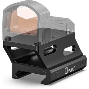 CVLIFE Red Dot Riser Mount for RMR/RMS/RMSC Footprint Cut, Reflex Sight Optic Riser Plate for Picatinny Rail, 21MM / 23MM / 25MM