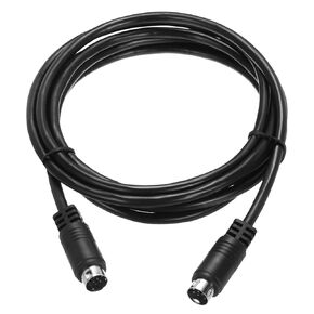 MECCANIXITY S Video Cable 10ft, Mini DIN 9 Pin S-Video Cable Male to Male Gold Plated Connector Transfer for TV Receiver Monitor S-VHS VCR DVD