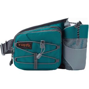 Waist Pack with Water Bottle Holder for Running Walking Hiking Fanny Pack Hydration Belt