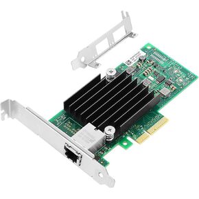 10Gb PCI-E NIC Network Card for Intel X550-T2,2.5GbE/5GbE/10GbE Copper Dual RJ45 Ports,with Intel ELX550AT2 Chip,10GbE PCI Express 3.0 X4 Ethernet Adapter Support Windows/Linux/VMware