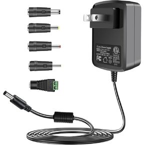 TKDY 24V DC Power Supply Cord, 100-240V AC to DC 24 Volt 1.5A 1A 0.5A 24Vdc Power Adapter, for DC24V LED Strip Lights Diffuser Humidifier and More (Not 24V Battery Charger).