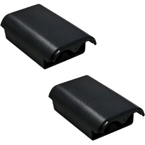 4 Pack Battery Box Battery Cover for Xbox 360 Wireless Controller, Replacement Battery Pack Cover Shell Case Kit for Xbox 360 Controller(Black)
