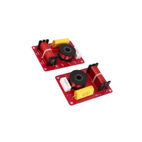 2 Pcs 100W 2-Way Speaker System Audio Crossover Filters Frequency Distributor Auto Accessories