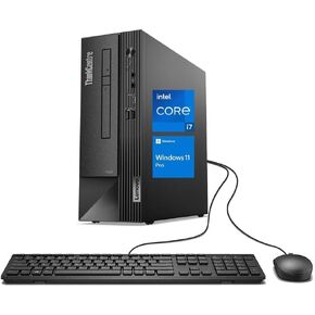 Lenovo ThinkCentre Neo 50s SFF Business Desktop, 12th Gen Intel 12-Core Processor, 32GB RAM, 1TB PCIe SSD, DVD, 7-in-1 Card Reader, USB Type-C, Display Port, HDMI, Wi-Fi, Windows 11 Pro