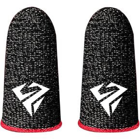 1Pair Gaming Finger Gloves Gaming Finger Sleeves Anti-Slip Sweatproof Ultra-Thin Touch Screen Gloves Fingertip Cover for Mobile Game Gaming Thumb Gloves Gaming Thumb Sleeves