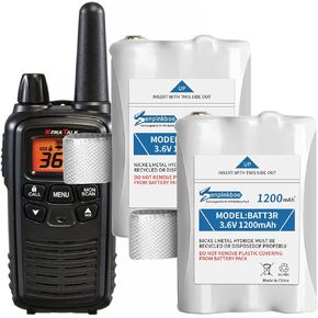 for Midland BATT3R Battery AVP14 Replacement Upgraded 1200mAh for Midland BATT-3R LXT600 LXT630 LXT630X3 LXT633 T50 T60 T51 T61 T55 T65 X-Talker Walkie-Talkie Radios Batteries 3.6V 2 Pack in Kuwait