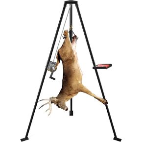 Yitamotor 2 "Trailer Hitch مثبتة على الغزلان رافعة الغزلان ، ورافعة لعبة الصيد لعبة الصيد مع رفع مستوى وينش بزاوية 360 درجة ومجموعة Gambrel in Kuwait