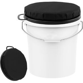 5 Gallon Bucket Seat,360-Degree Swivel with Waterproof Cover - Perfect for Hunting Fishing and Gardening Camping