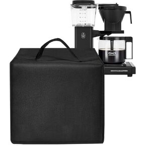 Coffee Maker Dust Cover Heavy Duty Heat Resistant Waterproof Cover Compatible With Technivorm Moccamaster 53930 KBGV 10-Cup Coffee Make Black7.9"D x 14.2"W x 14.2"H