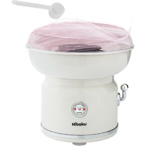 JoySharing Cotton Candy Machine for Kids, Mini Electric Manual Countertop Cotton Candy Maker with Scoop, for Gift, Party, Festival, Birthday, White