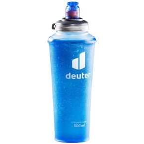 Deuter Streamer Flask 500ml, Soft Collapsible BPA-Free Hydration Flask with Bite Valve & Leak Proof Lock Cap for Running, Hiking & Travel - Transparent