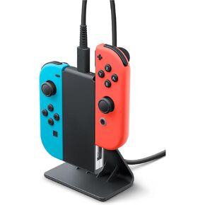 Joycon Charging Stand (Two - Way) - OEM Switch 2 Way Joy Con Controller Charger Charging Accessories with Charging Cable (Bulk Packaging)