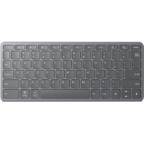 Lenovo Multi-Device Wireless Bluetooth Keyboard, Connect Up to 3 Devices Simultaneously, Compatible with iOS, Android, Windows, Slim Profile, Rechargeable, 60-Hour Battery Life, Iron Grey