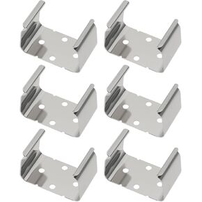 SING F LTD 6pcs Spring Steel Battery Holders 9V Battery Clips PP3 Battery Body Mounted Steel Clip for Secure Battery Fixing (27.5x17x19.70mm)