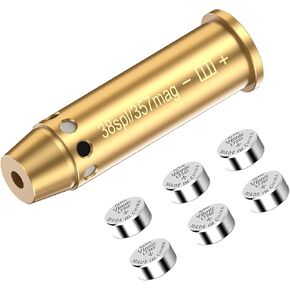 Bore Sight for 357mag/38spl Special Red Laser Bore Sighter Red Dot Boresighter with Batteries for Hunting and Shooting
