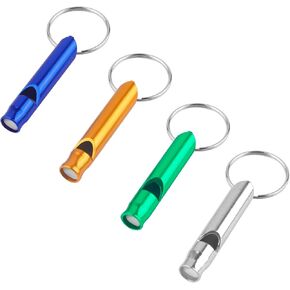 12Pack Loud Whistles Emergency Whistles Whistle Keychain for Camping Hiking Hunting Outdoors Sports and Emergency Situations Aluminium Key Chain Signals