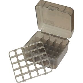 MTM S25D-41 Multi Gauge 25 Round Shotshell Box, USA Made, Clear Smoke