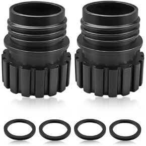 2Pcs Quick Connect Sodas Bottles Adapter Fit for Terra Art OneTouch 0.7L Stream Soda Machine, Crystal Glass Quick Bottle Cylinder Refill Connect Cap, CO2 Quick Adapter Soda Maker Valve Accessories