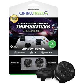 KontrolFreek FPS Freek Galaxy Black for Xbox One and Xbox Series X Controller | 2 Performance Thumbsticks | 1 High-Rise, 1 Mid-Rise | Black