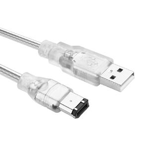YAODHAOD Firewire Cable 4 Pin Male to 6 Pin Male Cable Firewire 400 IEEE 1394 iLink DV Converter Cord for Digital Camera, Camcorder,DV - 1.8M (6 Pin to 4 Pin)