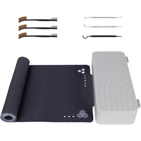 BOOSTEADY Gun Cleaning Mat 36 x 12", Non-Slip Workbench Pad, Large Surface Gun Mat in Storage Box