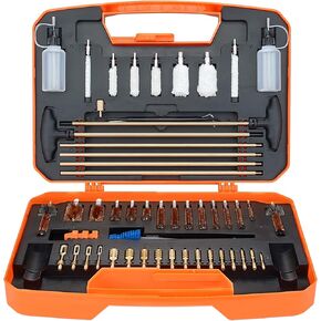 Raiseek Gun Cleaning Kit Rifle Pistol Shotgun Universal Cleaning Kit for 20GA 12GA .45 .40 .357/.380/.38/9MM .338 .325/8mm .30/7.62MM .270 .250 .243 .22 .17 All Calibers