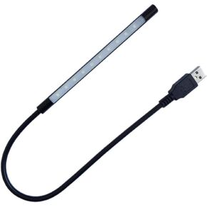 DZYDZR Keyboard Light Laptop Lamp USB LED 5V 1W 10 LED Long Gooseneck Touch Dimmer Lamp (Black)