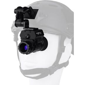 NVG50 Night Vision Monocular Helmet Night Vision Goggles,PVS-14 Tactical Military Night Vision Scope,4 Color Modes 1-4X Magnification,940nm Day&Night Use,HD Record&Playback for Camping WiFi