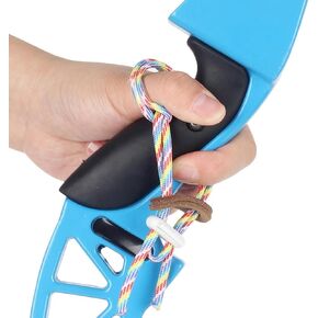 Colour Archery Adjustable Finger Sling, Multi Size Color Archery Bow Slings with Elastic Strap to Protect Recurve Bow from Falling, Bow and Arrow Competition Shooting Accessories Archery Bow Slings