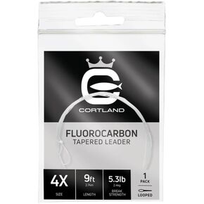 Cortland 9ft Fluorocarbon Tapered Leader
