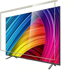 55 Inch TV Screen Protector Panel, HD Clear Acrylic Protective Cover for 4K LCD/LED/OLED/QLED TVs & Monitors, Easy Installation with Adjustable Straps
