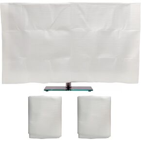 2 Pack Foam Flat Screen TV Cover Fits Up to 70"L x 42"W Flat Screen TV，70-75 Inch Television Foam Cover for TV Protection During House Moving, Storage, or Home Renovation