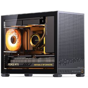 JONSBO D32 PRO Micro-ATX PC Case,High Compatibility Mini Desktop Case,A/B Mode for MB, Support MATX Back-Connect/BTF MB,365mm GPU/240AIO/163mm Air Cooler,ATX/SFX-L/SFX PSU, USB3.2 PC Gaming Case,Black