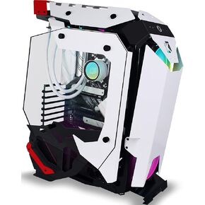 KEDIERS C650 Mech PC Case - ATX Tower Gaming Computer Case with Tempered Glass,White