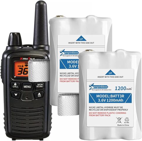 for Midland BATT3R Battery AVP14 Replacement Upgraded 1200mAh for Midland BATT-3R LXT600 LXT630 LXT630X3 LXT633 T50 T60 T51 T61 T55 T65 X-Talker Walkie-Talkie Radios Batteries 3.6V 2 Pack in Kuwait