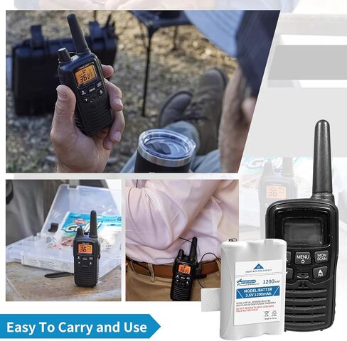 for Midland BATT3R Battery AVP14 Replacement Upgraded 1200mAh for Midland BATT-3R LXT600 LXT630 LXT630X3 LXT633 T50 T60 T51 T61 T55 T65 X-Talker Walkie-Talkie Radios Batteries 3.6V 2 Pack in Kuwait