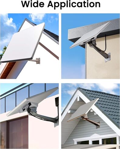 Starlink Mount, Starlink Mini Wall Mount, Adjustable Starlink Mini Roof Mount, Adjustable Wall Mounting for Starlink Mini, Starlink Accessories, Aluminum Alloy Adapter Included in Saudi Arabia