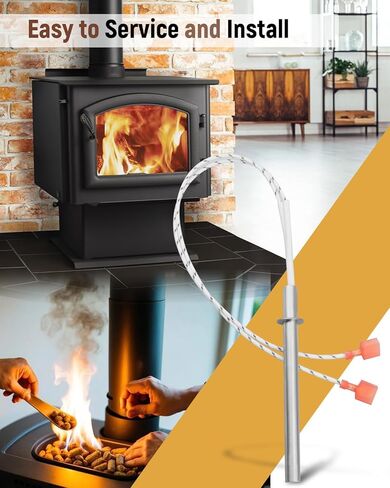 SRV7000-660 Igniter Fit لـ Pelpro Pellet STOVE PP130 PP130-B PP60 PP60-B PP70 PPC90 الحديد الزهر TSC90 الحديد الزرق in Kuwait