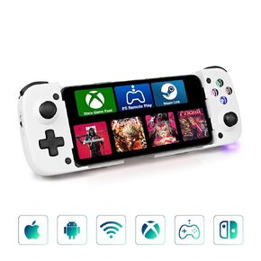 Bluetooth Mobile Gaming Controller for iPhone & Android, Handheld Wireless Phone Gamepad with Adjustable Clip and Hall Effect Joysticks/Trigger- Also Support Play Xbox/PS/Cloud/Steam (Black)