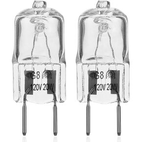 Light Bulb for GE Samsung Kenmore Maytag Elite Over The Stove Range Microwave Oven,G8 120V 20W Replacement Night Light/Stove Light/Under Light Halogen Bulb,Replaces WB25X10019 WB36X10213(2 Pack)