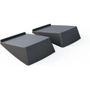 Tilted Desktop Speaker Stand Pair - Enhanced Sound - Anti-Vibration & Anti-Resonance Padding - Compatible with Standard Size Speakers - Supports 20 lbs Weight