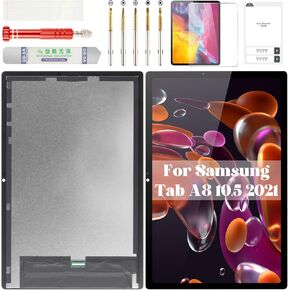 بالنسبة إلى Samsung Tab A8 ، استبدال شاشة Samsung Galaxy Tab A8 10.5 شاشة تعمل باللمس 2021 لـ Samsung SM-X200 LCD مجموعات إصلاح SM-X205 Black 10.5 "