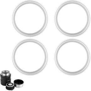 4pcs Replacement Rubber Gaskets Compatible for Thermos Stainless King 16 & 24 Ounce, Silicone Ring Seal Parts O-Ring Parts Compatible for Thermos Stainless King Food Jar BPA Free Accessories