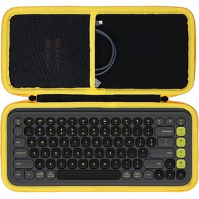 Storage Case Compatible with Logitech POP ICON Combo Keyboard and Mouse Combo (Lilac Case)