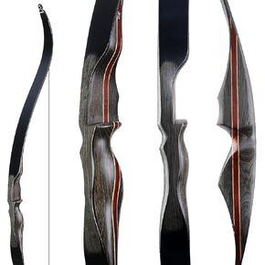 Longbow 58in Professional Hunting Right Hand One-Piece Recurve Bow Draw Weights in 30-50 lbs