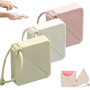 Paper Soap Sheets Travel Soap 3 Boxes（150 sheets） Hand Washing Soap - Disposable Scented Bath Slice Sheet for Outdoor Indoor Camping Hiking